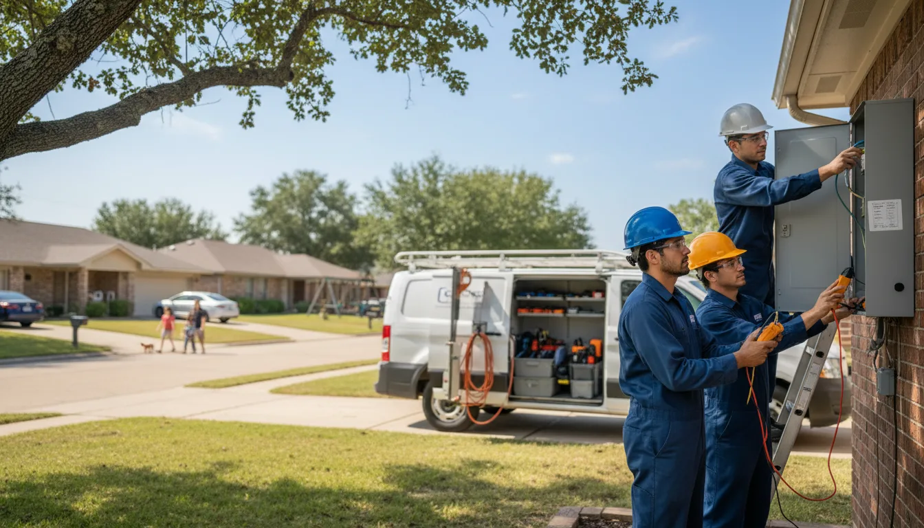 Certified electrician providing emergency electrical services in Churdan, IA